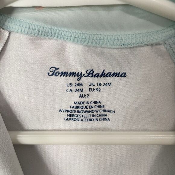Tommy Bahama Toddler Swim Suit Rash Guard One Piece Sharks Size 24 Months 2T - Picture 2 of 8